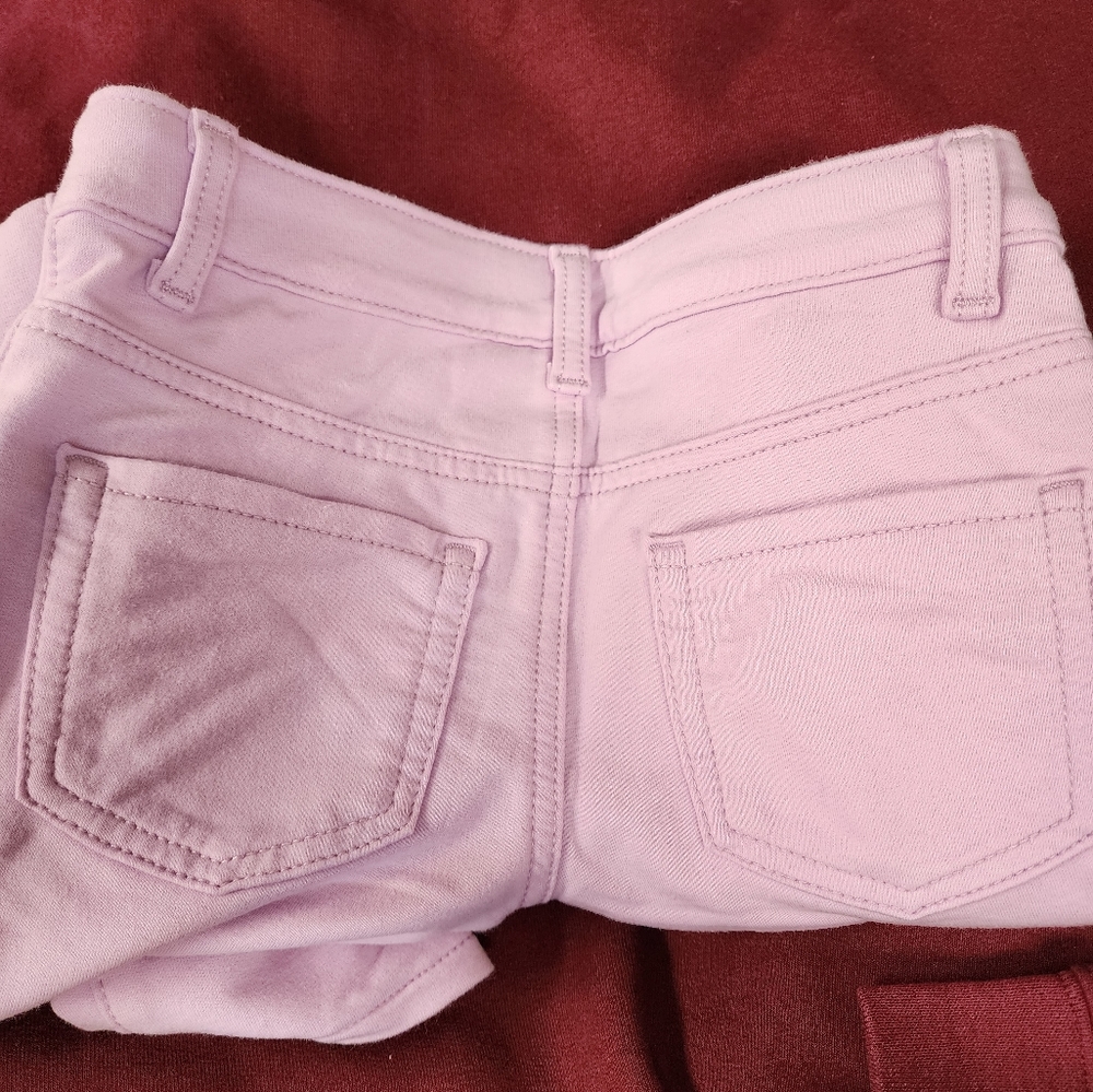 Girls 7/8 pink super soft Jeggings